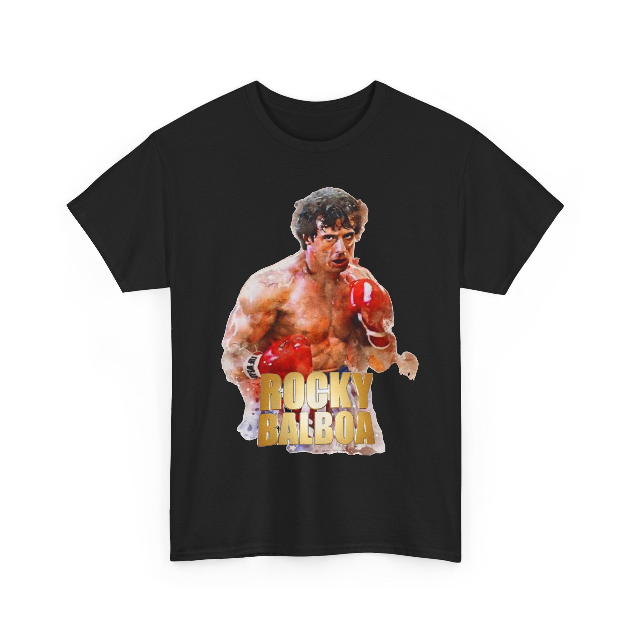 Boxing Rocky Balboa Graphic Tee – Retro Fighter Movie Shirt