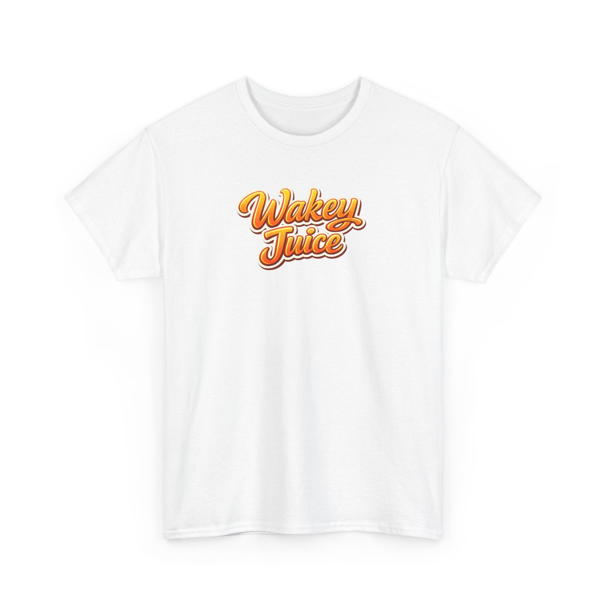 Wakey Juice T‑Shirt — Retro Orange Script Graphic Tee