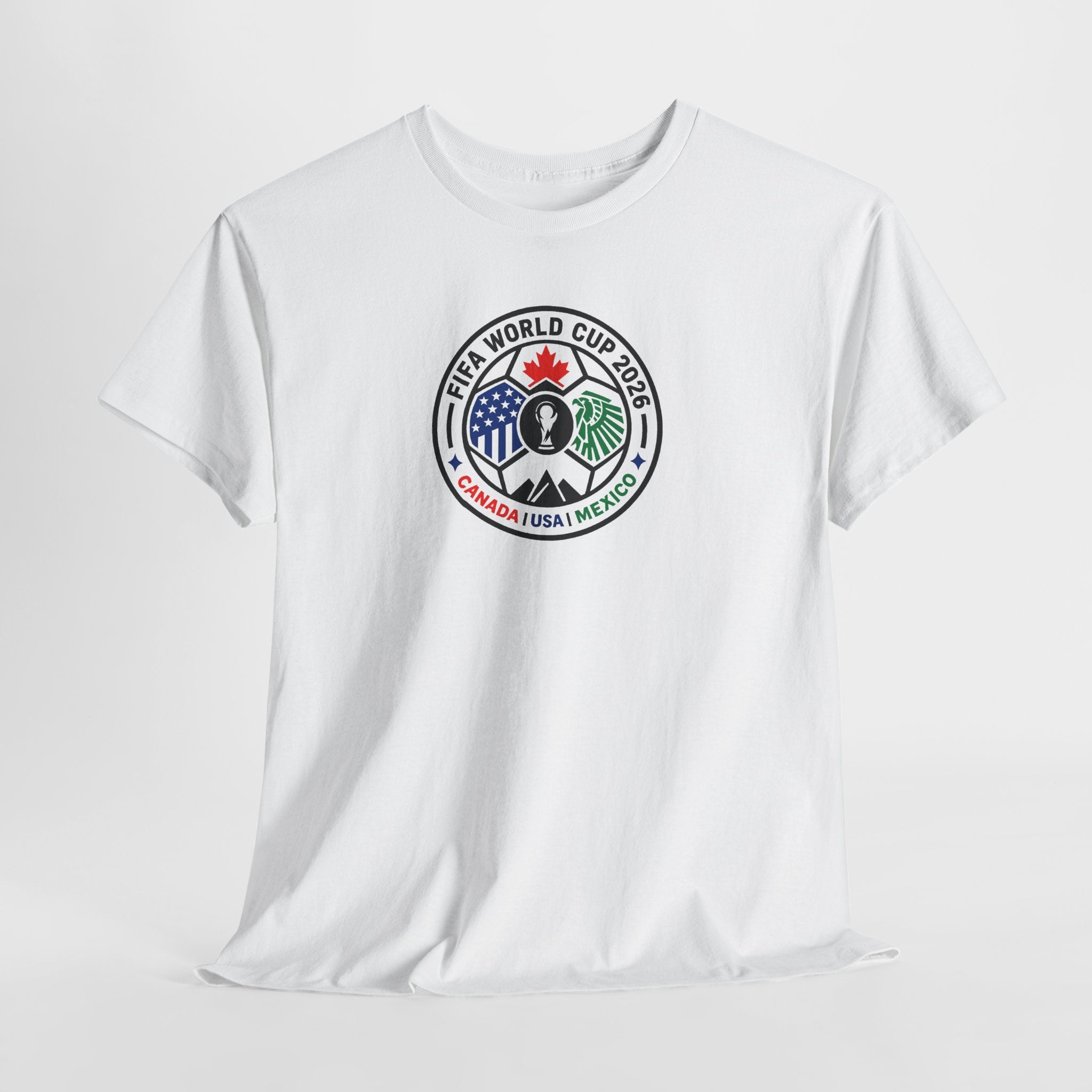 World Cup 2026 Soccer Tee — Canada USA Mexico Crest