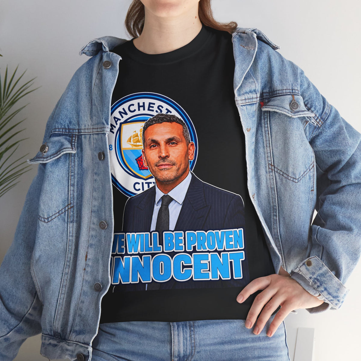 Manchester City “We Will Be Proven Innocent” Fan Cotton T-Shirt