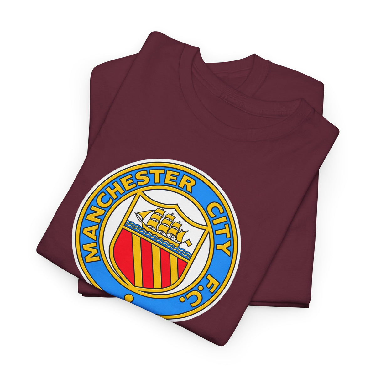 Manchester City Retro Crest Cotton T-Shirt