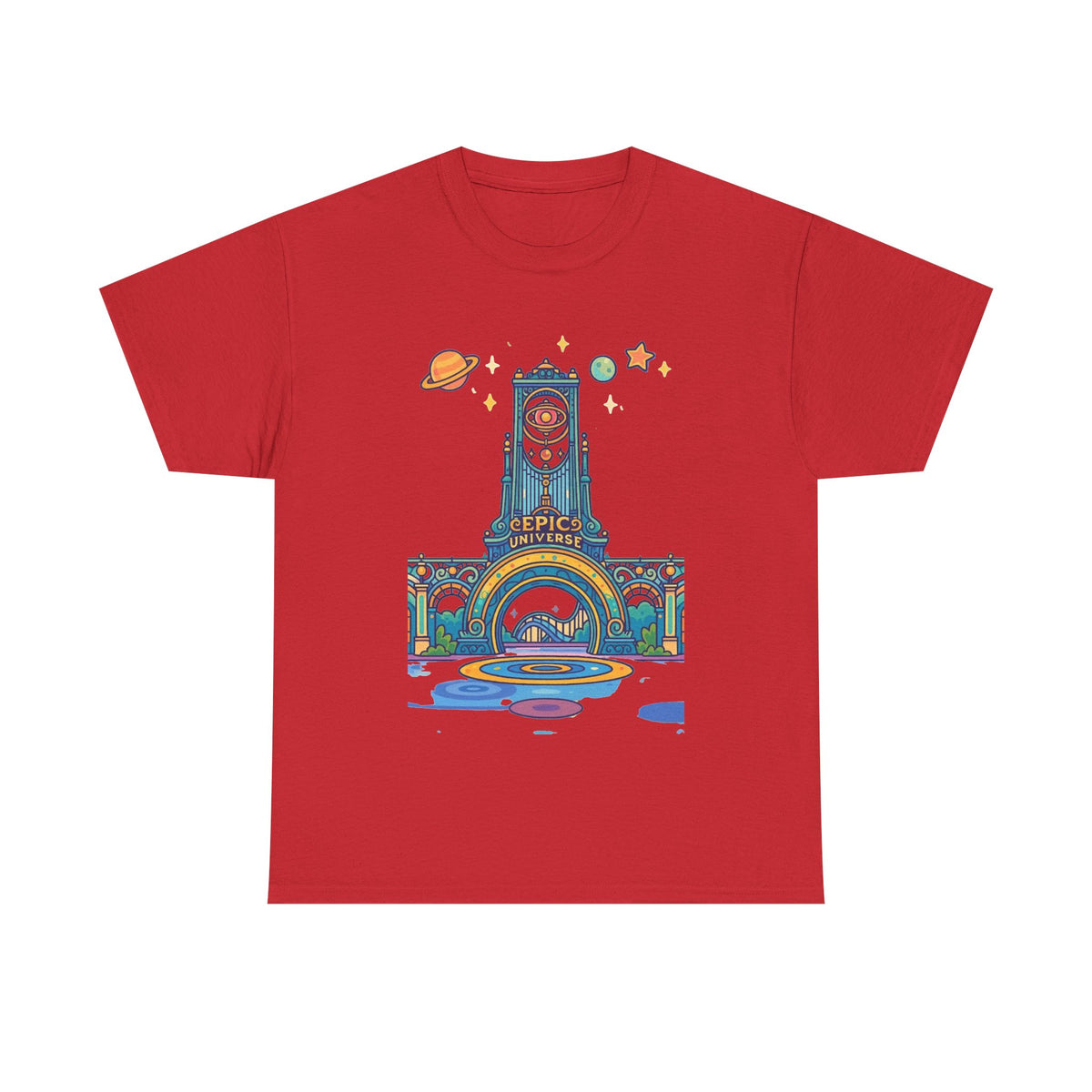 Universal Studios Family Vacation T-Shirt — Retro Space Theater Graphic Tee