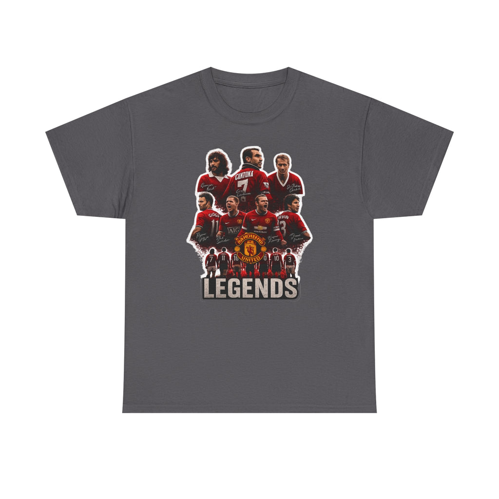 Manchester United Legends Football Team Tee — Retro Manchester United Players Graphic Shirt