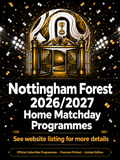 Nottingham Forest 2026/2027 Official Home Matchday Programmes