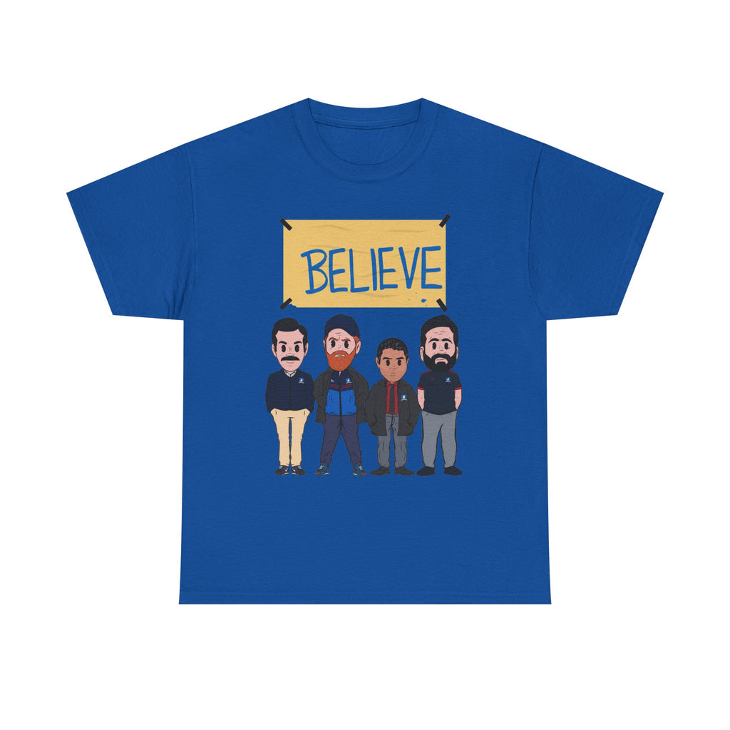 Ted Lasso Inspired Believe Cartoon Band Cotton T-Shirt