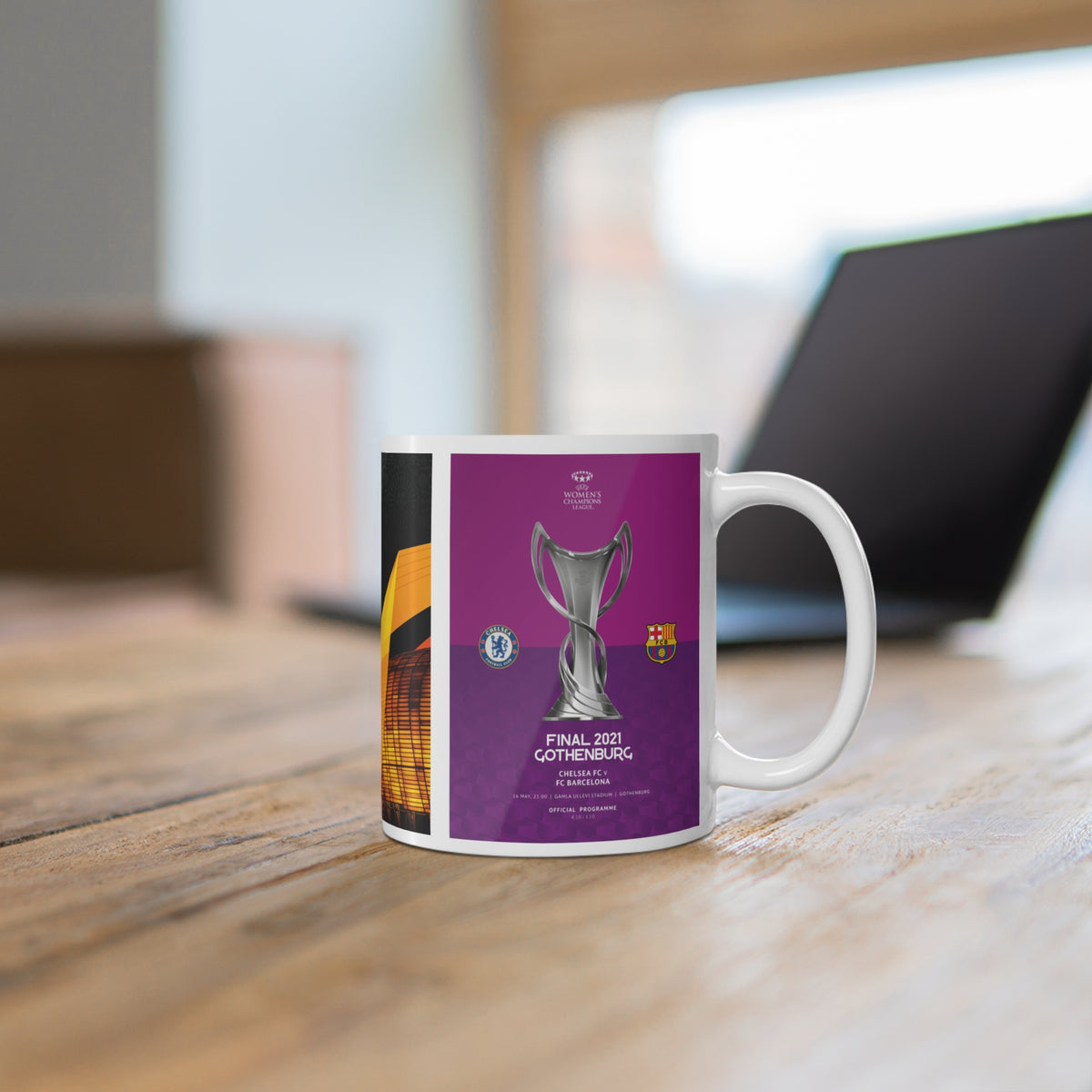 2021 UEFA Finals Programme Cover Inspired Ceramic Coffee Mug