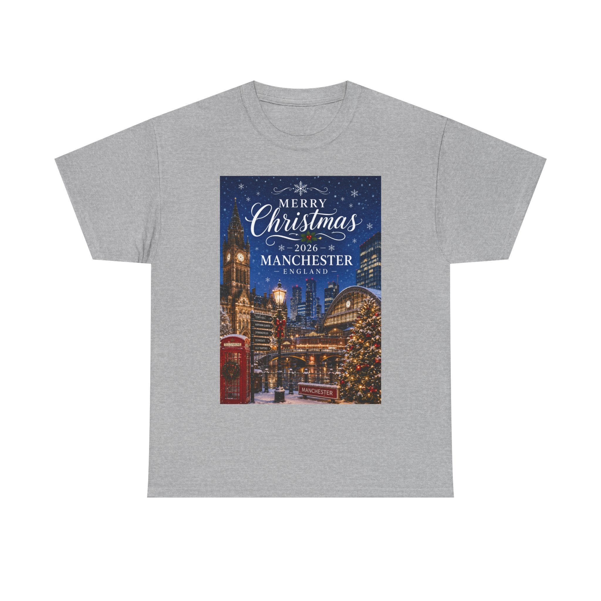 Manchester Christmas Tee — Merry Christmas 2026 Holiday T‑Shirt