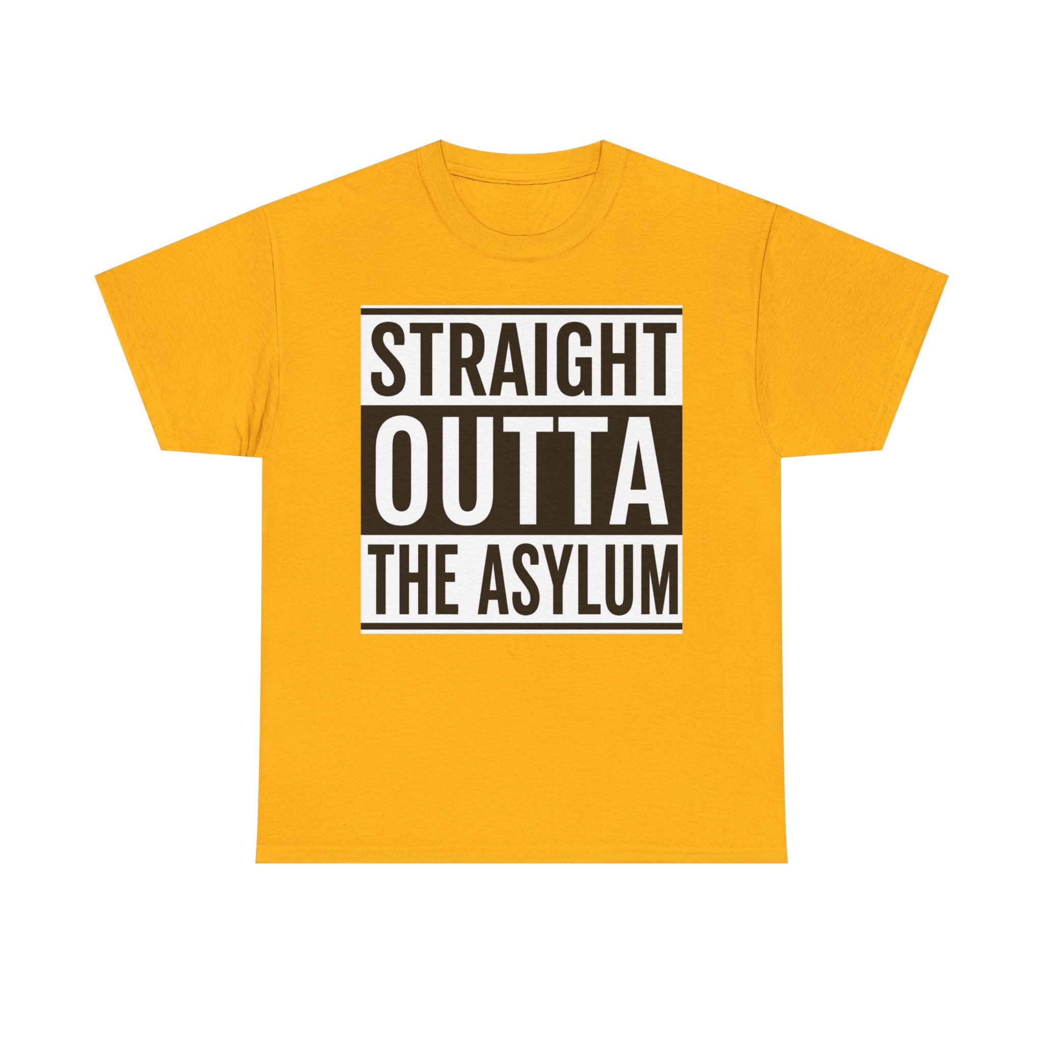 Straight Outta the Asylum T-Shirt – Graphic Statement Tee