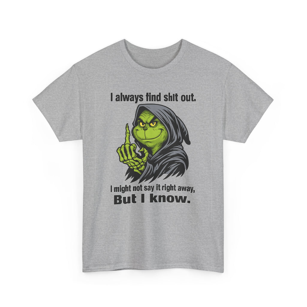 Reaper Witch Graphic Tee — "I Always Find Shit Out. I Might Not Say It Right Away, But I Know."