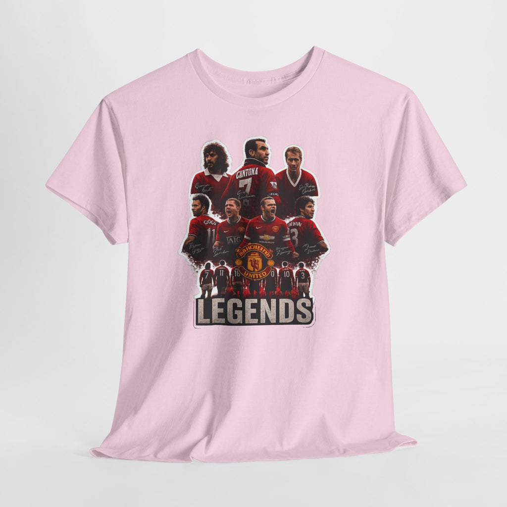 Manchester United Legends Football Team Tee — Retro Manchester United Players Graphic Shirt