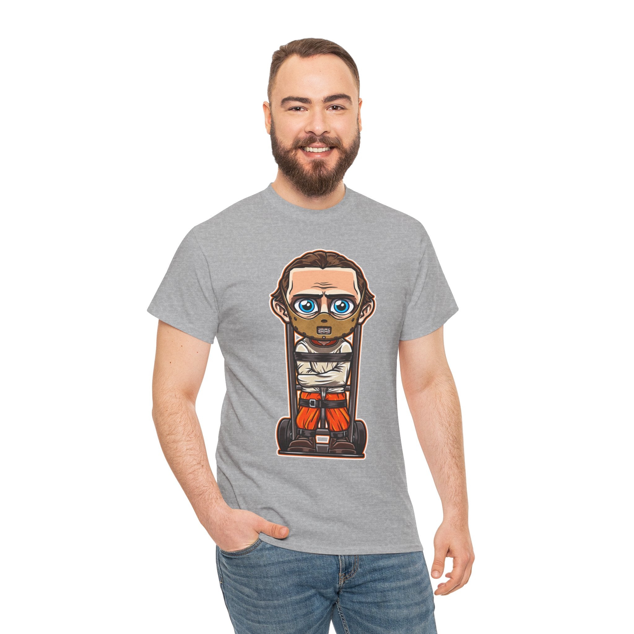 Chibi Prisoner Character Tee — Cute Cartoon Inmate Graphic T-Shirt