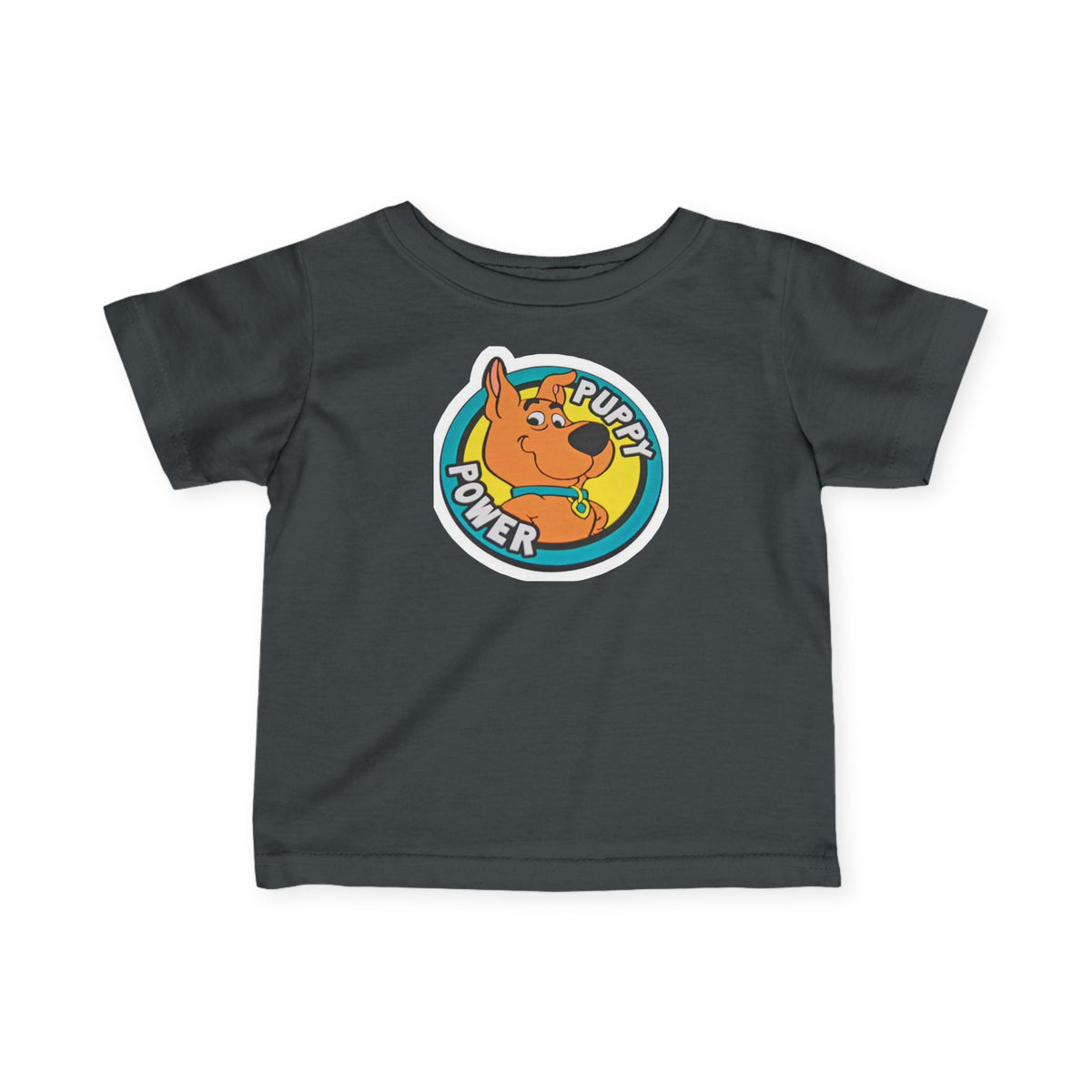 Scooby Doo Scrappy Doo Infant Tee — 'Puppy Power' Cute Cartoon Dog Baby T-Shirt, Newborn & Toddler Gift