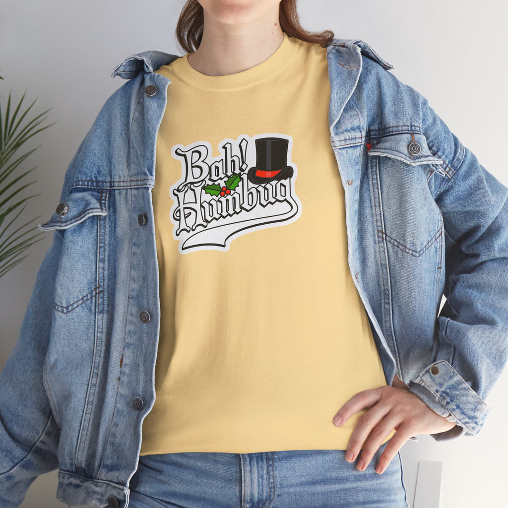 Bah Humbug Christmas Graphic Cotton T-Shirt / Tee