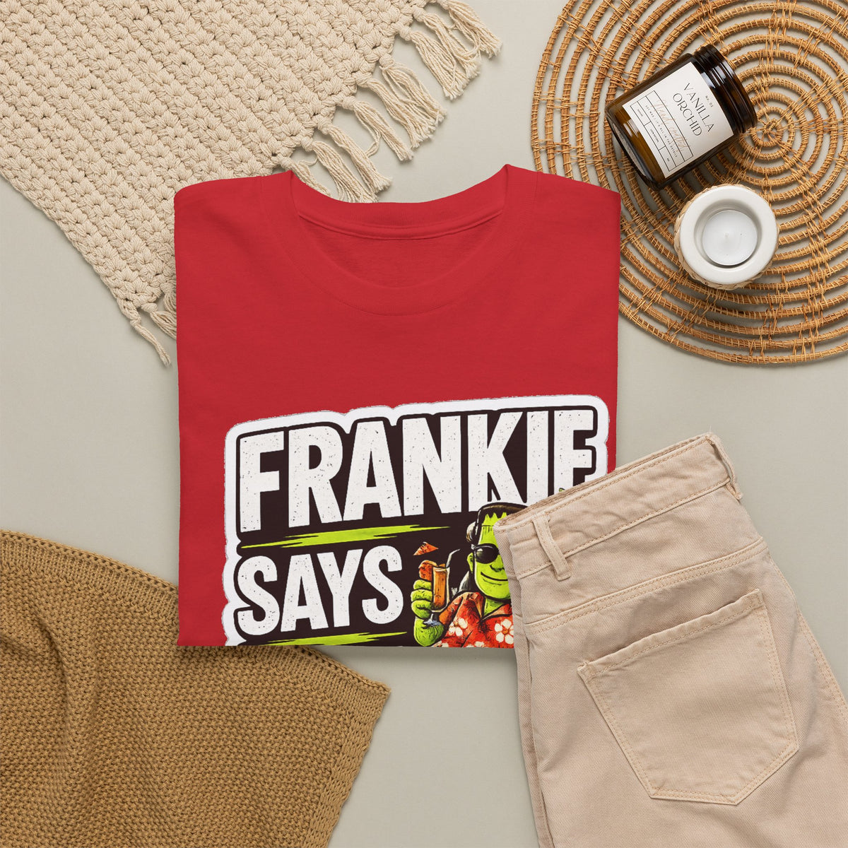 Frankie Says Relax Funny Graphic Cotton T-Shirt