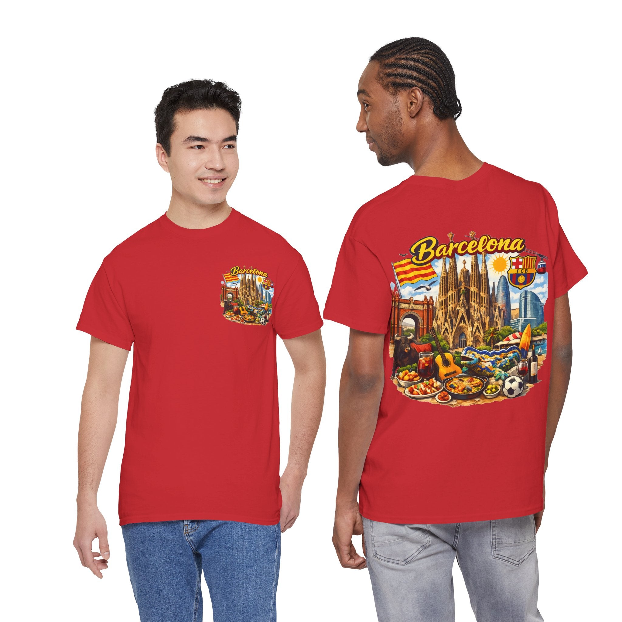 Barcelona Souvenir T‑Shirt — Vintage City Collage Tee