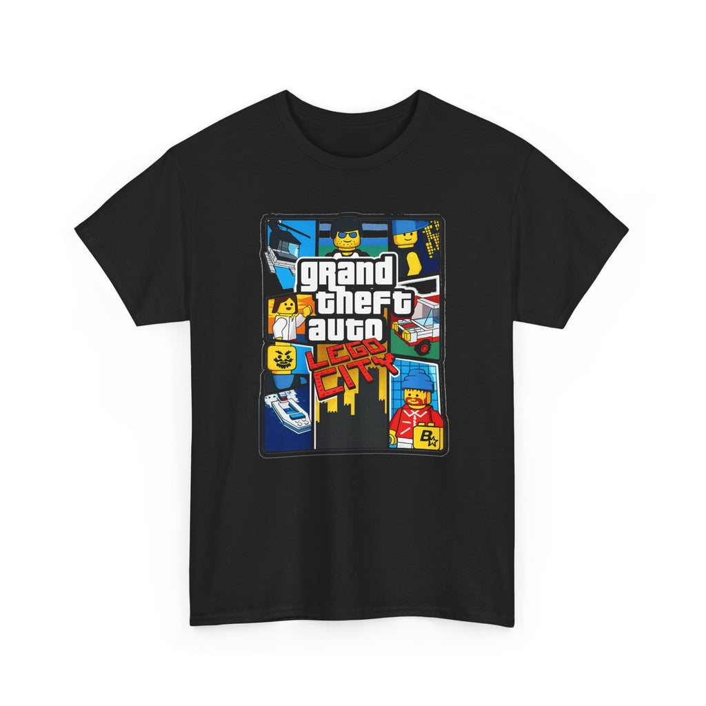 GTA Lego City Retro Block-Style 'Grand Theft Auto' Graphic Tee