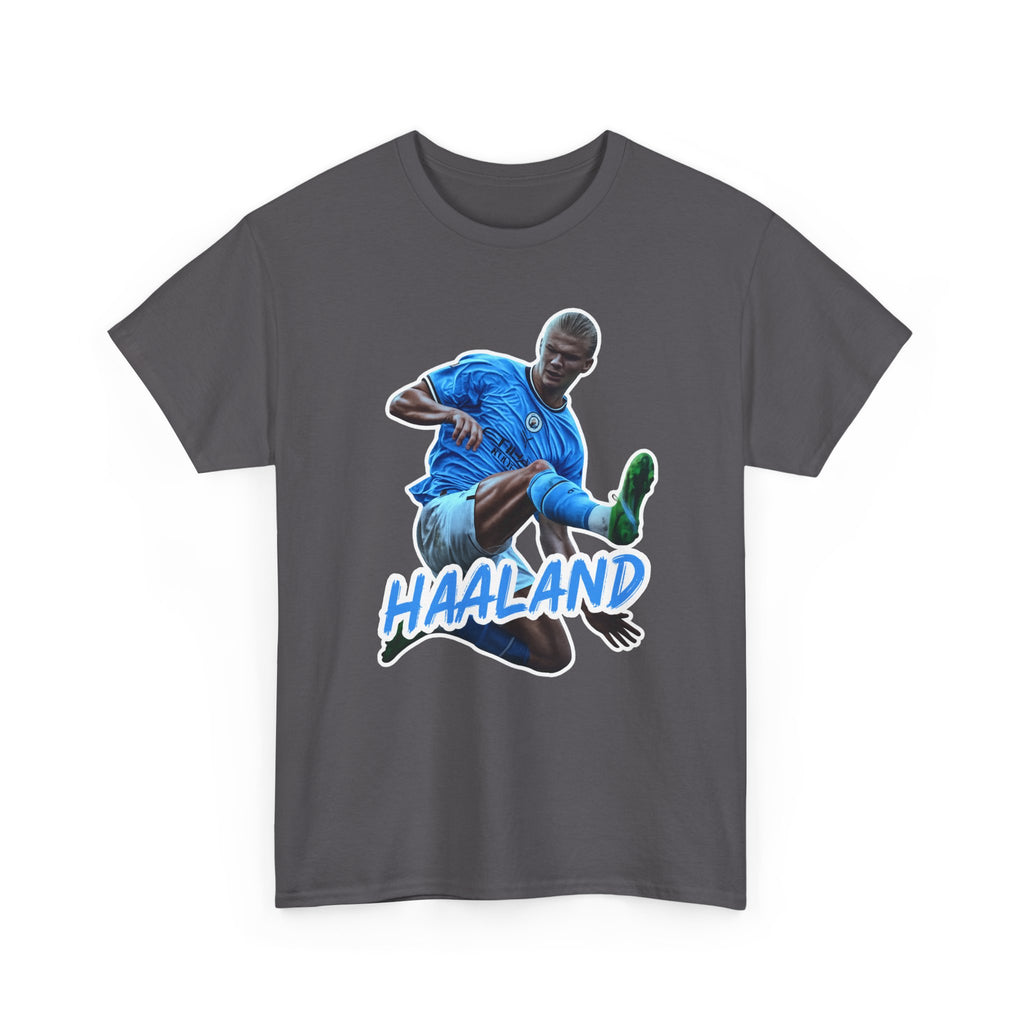 Erling Haaland Manchester City Soccer T‑Shirt – Dynamic Action Graphic Tee