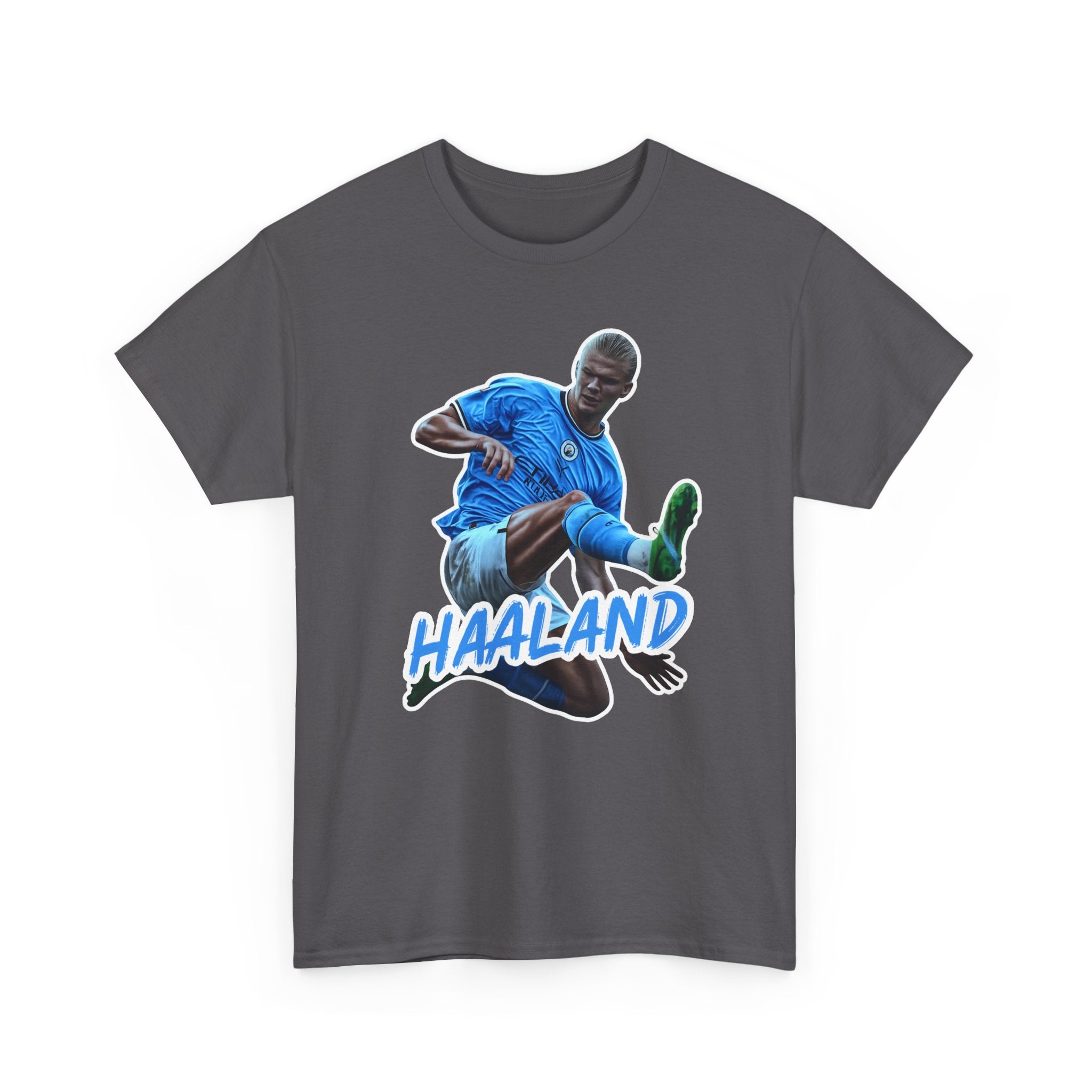 Erling Haaland Manchester City Soccer T‑Shirt – Dynamic Action Graphic Tee