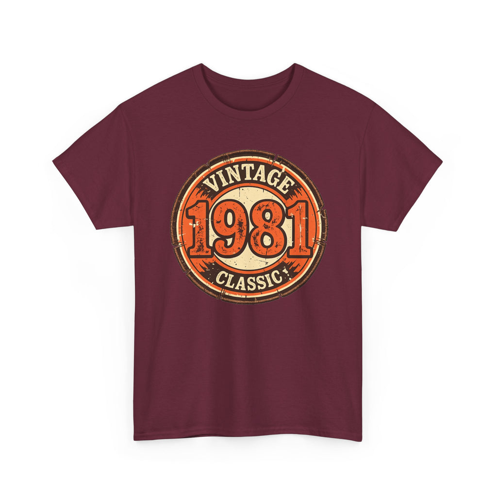 Vintage 1981 Classic T-Shirt — Retro Birthday Tee