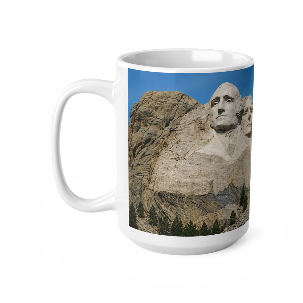 Mount Rushmore Photo Mug — Scenic Presidential Landmark Ceramic Coffee Cup (11oz, 15oz)