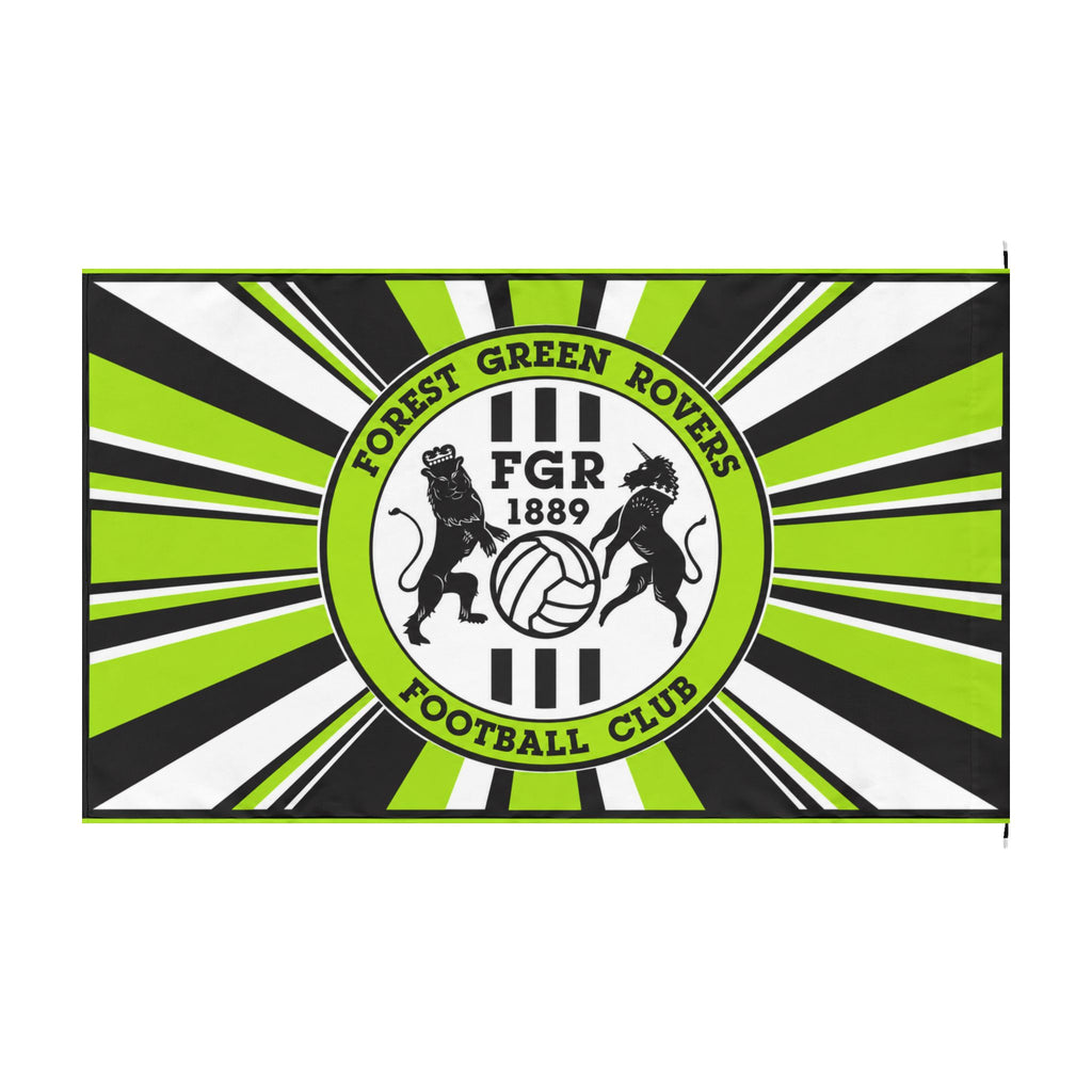 Forest Green Rovers Double-Sided Football Club Flag – FGR 1889 Supporter Banner