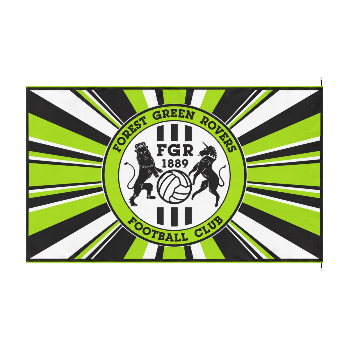 Forest Green Rovers Double-Sided Football Club Flag – FGR 1889 Supporter Banner