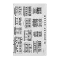 Didsbury Dozen Waffle Tea Towel — Illustrated Neighborhood Kitchen Towel