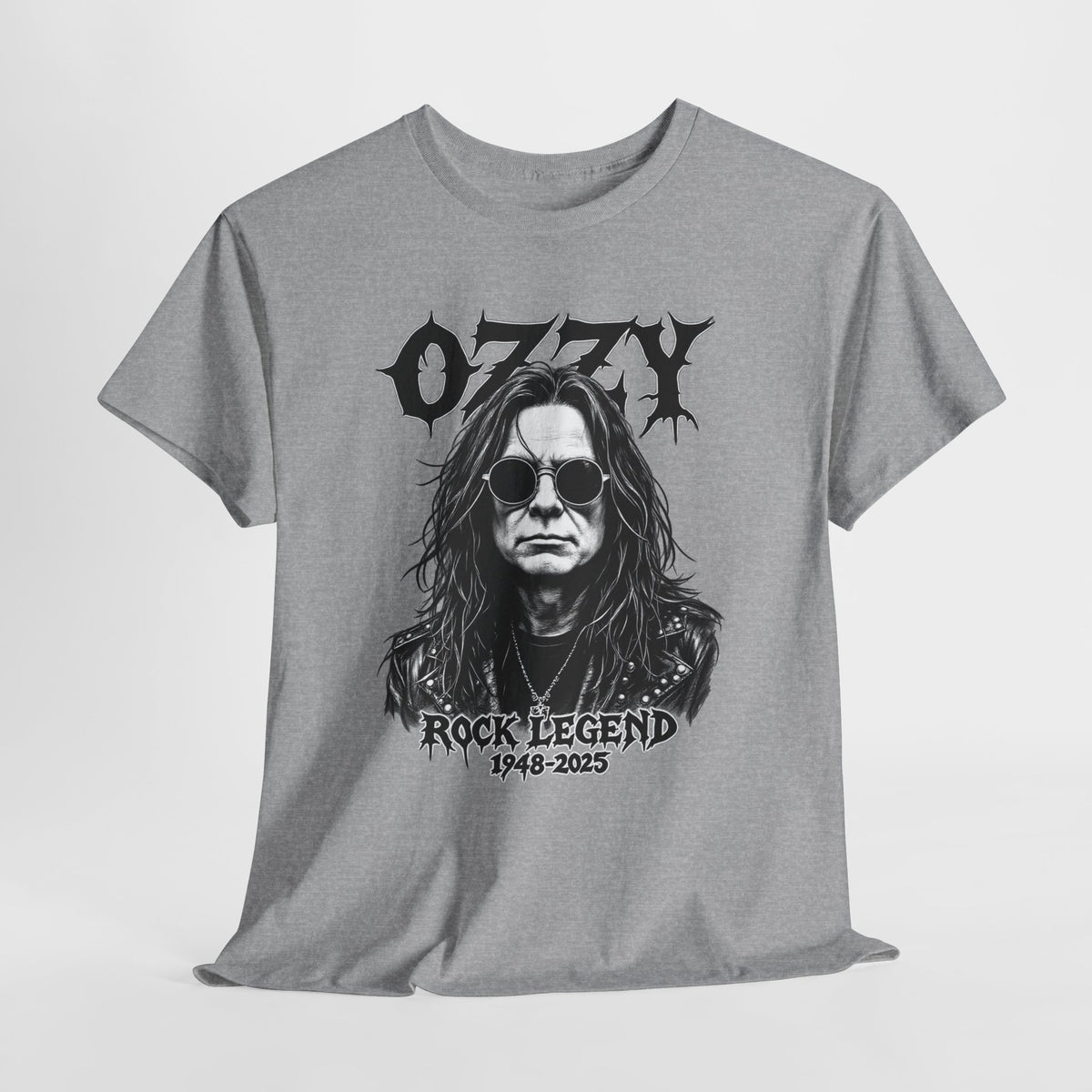 Rock Legend Graphic Tee — "Ozzy" Memorial 1948–2025