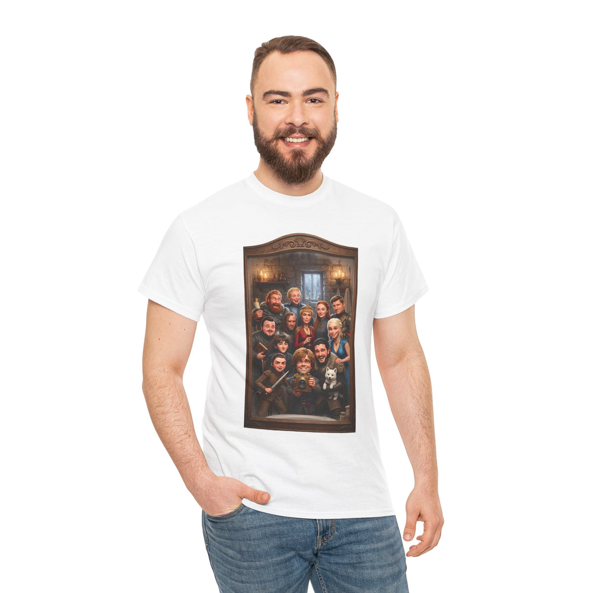 Game of Thrones Cast Portrait Inspired Cotton T-Shirt