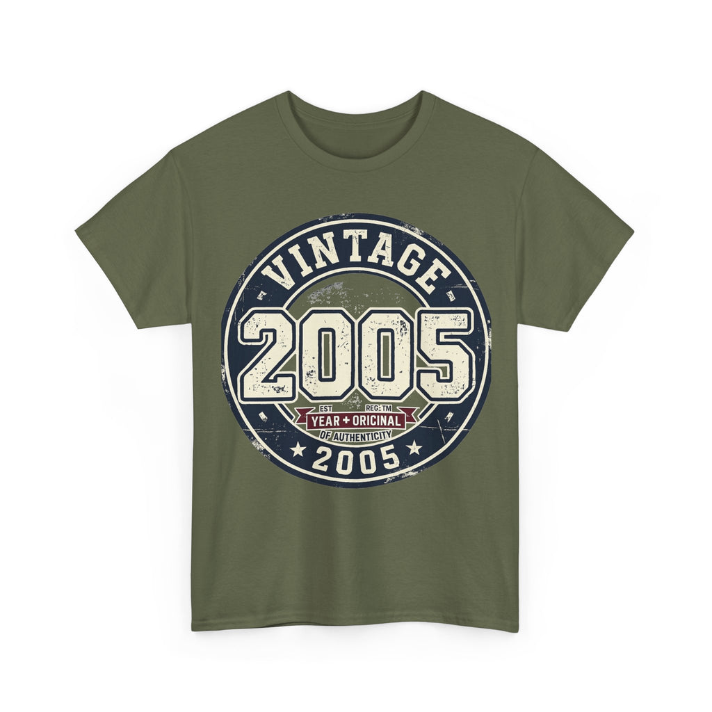 Vintage 2005 T-Shirt — Retro Birth Year Graphic Tee