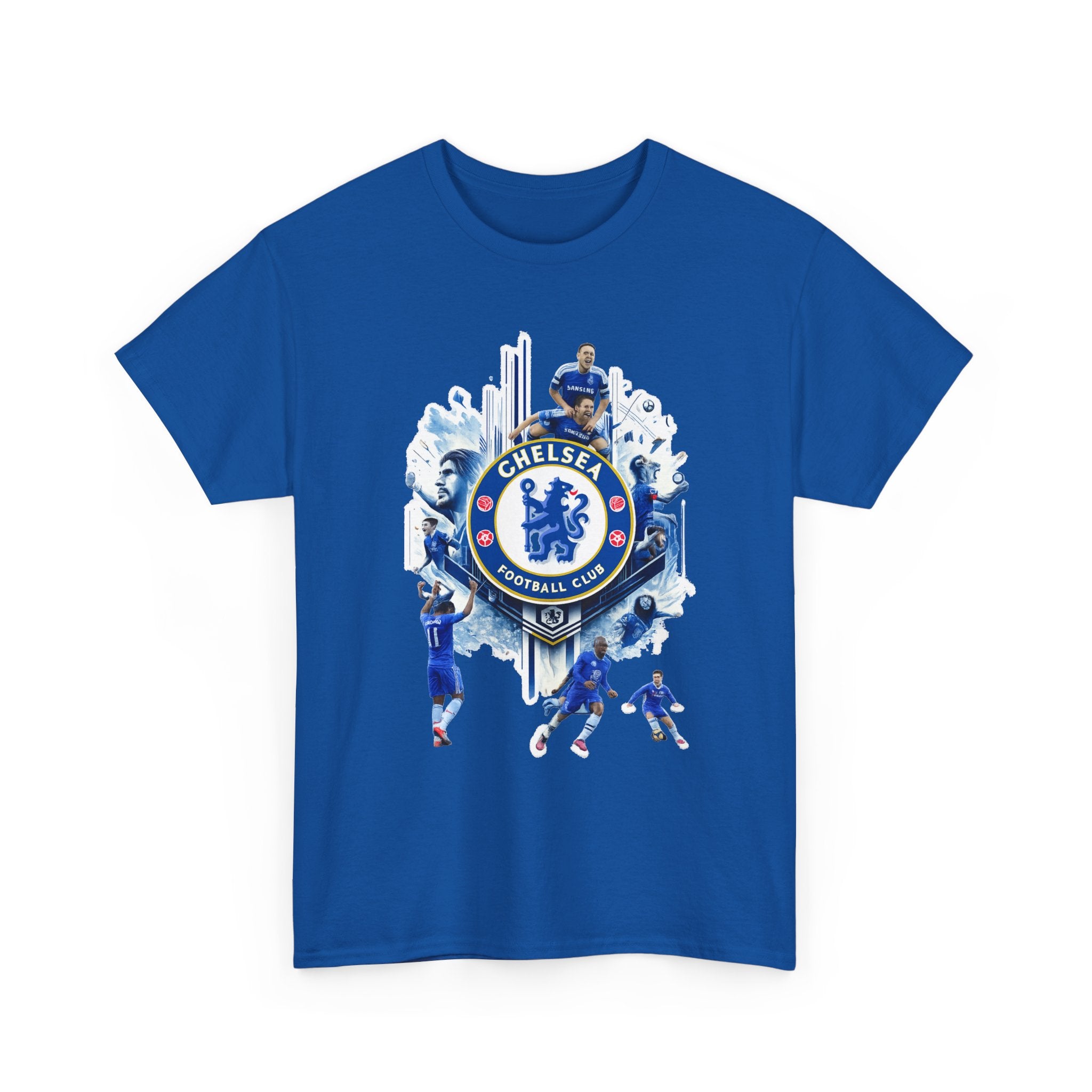 Chelsea FC Crest Players T-Shirt — Blue Football Fan Tee