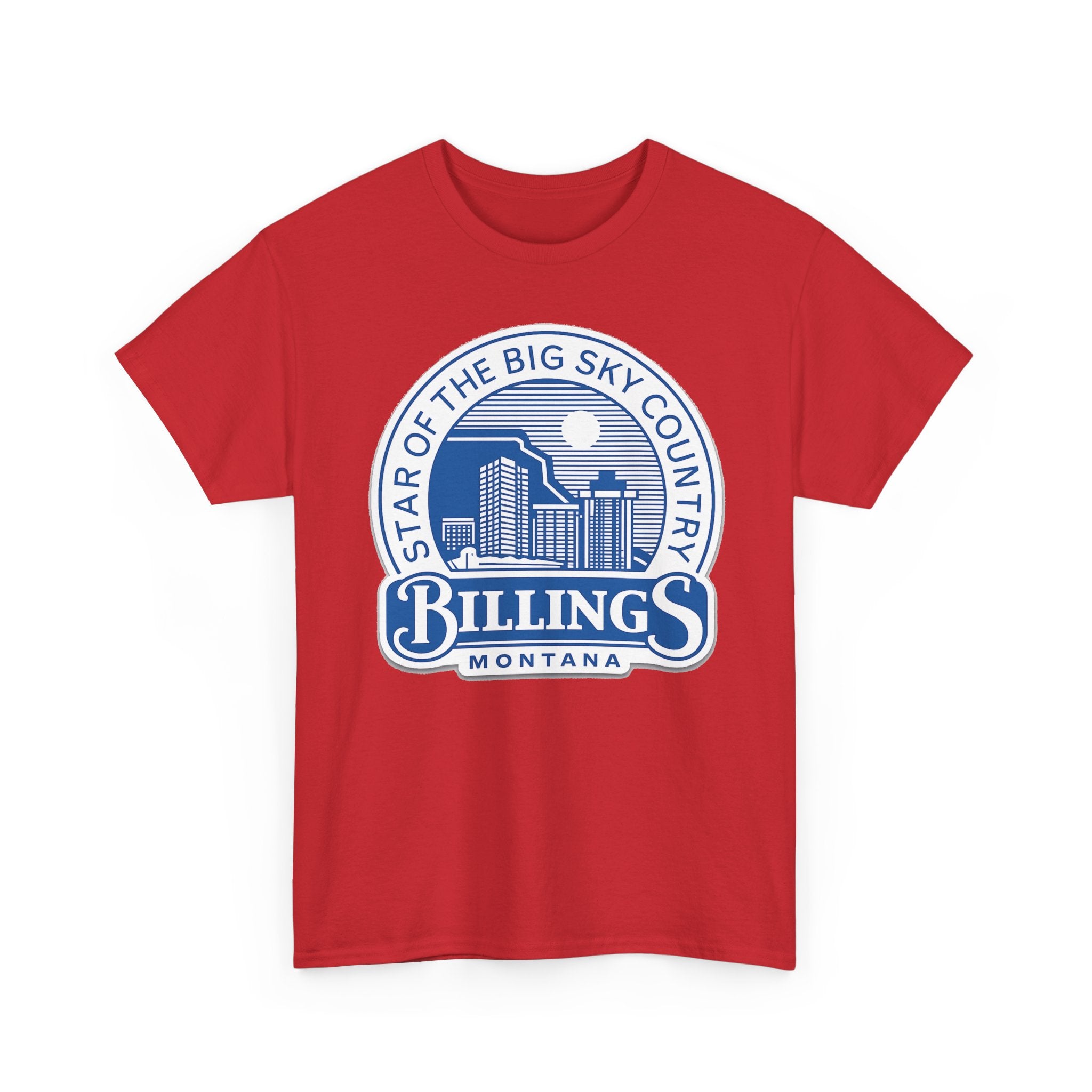 Billings Montana Tee — "Star of the Big Sky Country" Retro City Skyline T-Shirt