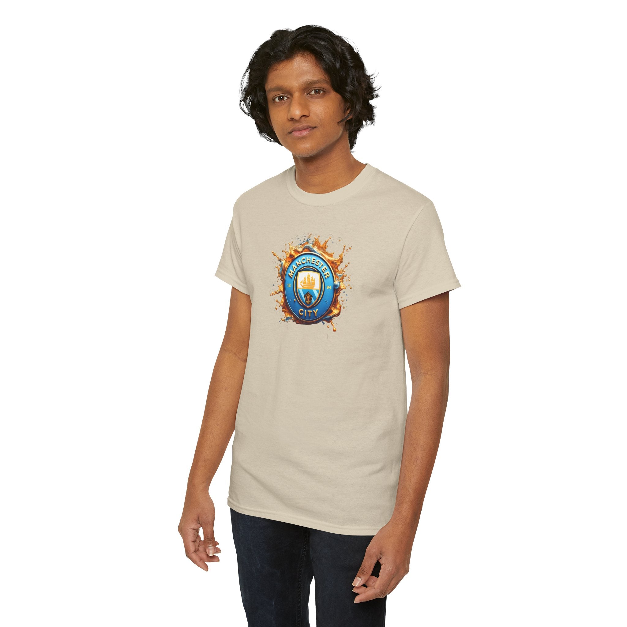 Manchester City T-Shirt – 'Eat. Sleep. City. Repeat.' Football Fan Tee