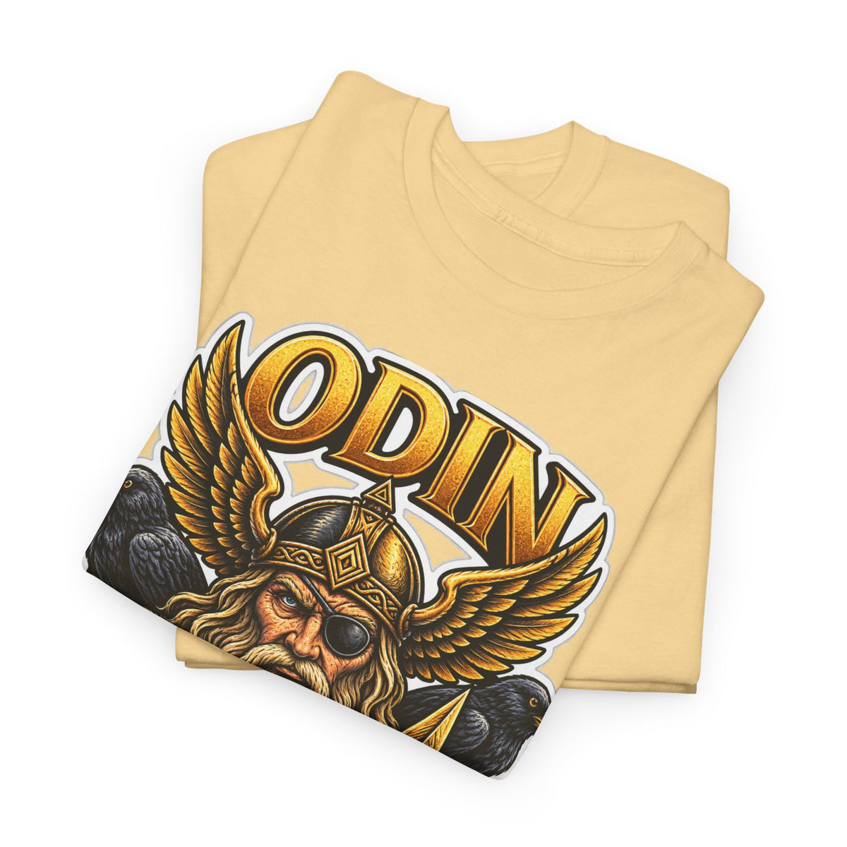 Odin Viking Cotton T-Shirt — Norse God Graphic Tee