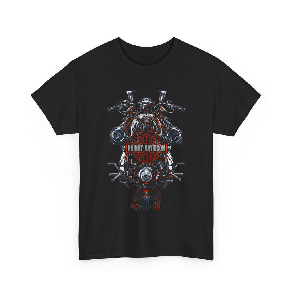 Harley Motorcycle Engine Skull T‑Shirt — Vintage Harley Style Biker Tee