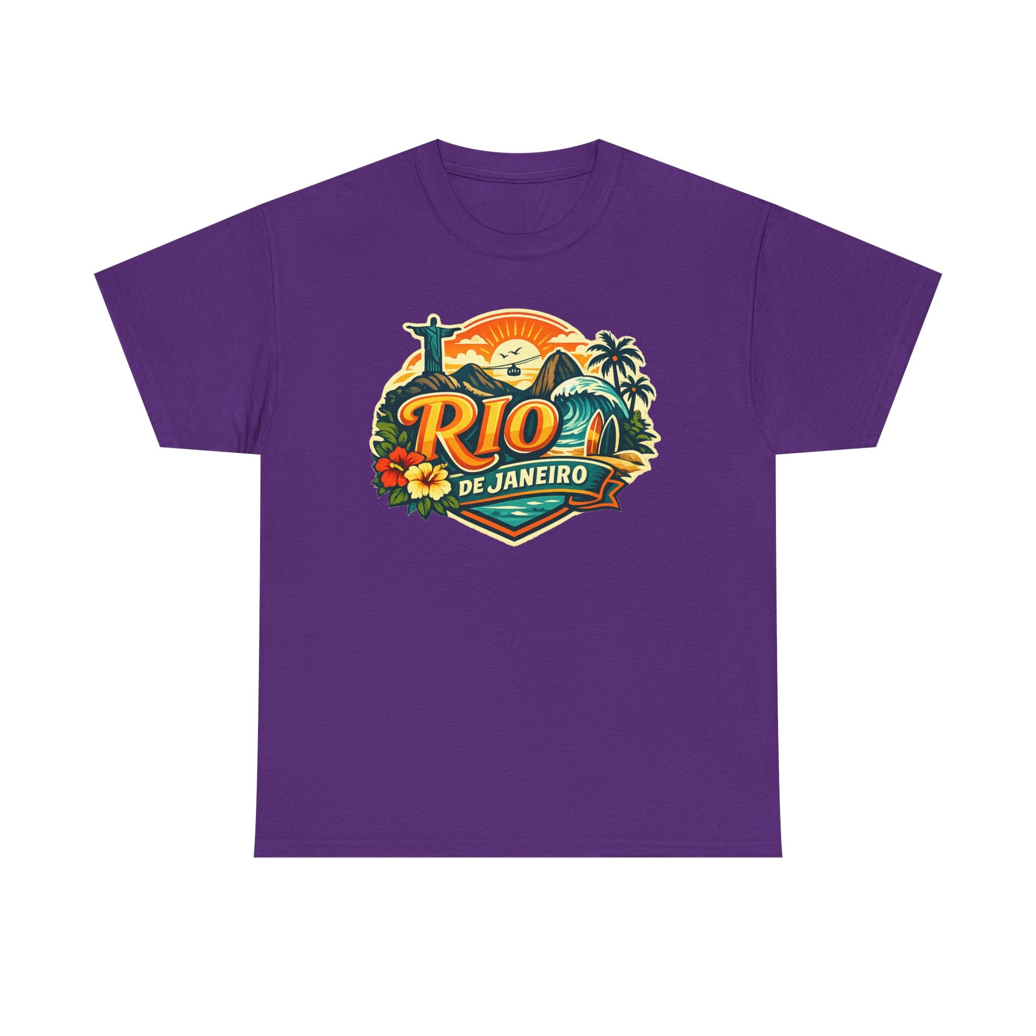 Rio de Janeiro Vintage Travel Tee – Tropical Sunset Beach T‑Shirt
