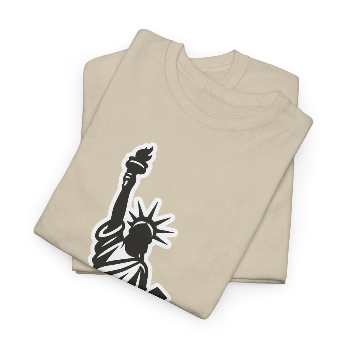 New York City Statue of Liberty Graphic Cotton T-Shirt / Tee