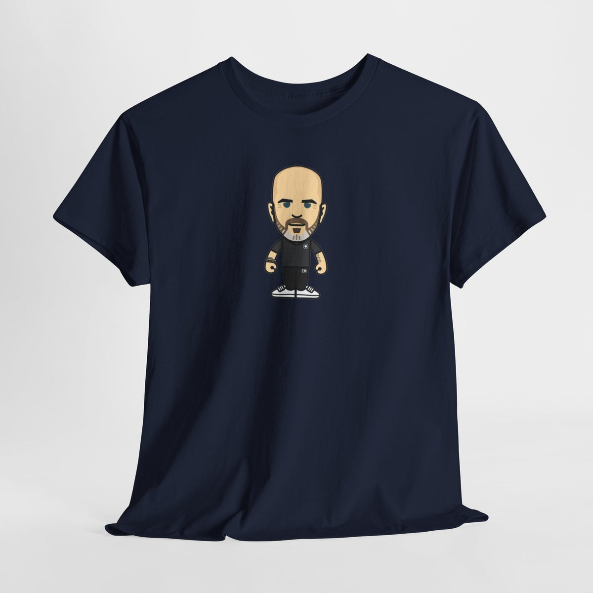 Enzo Maresca Manchester City Character Graphic Cartoon Cotton T-shirt / Tee