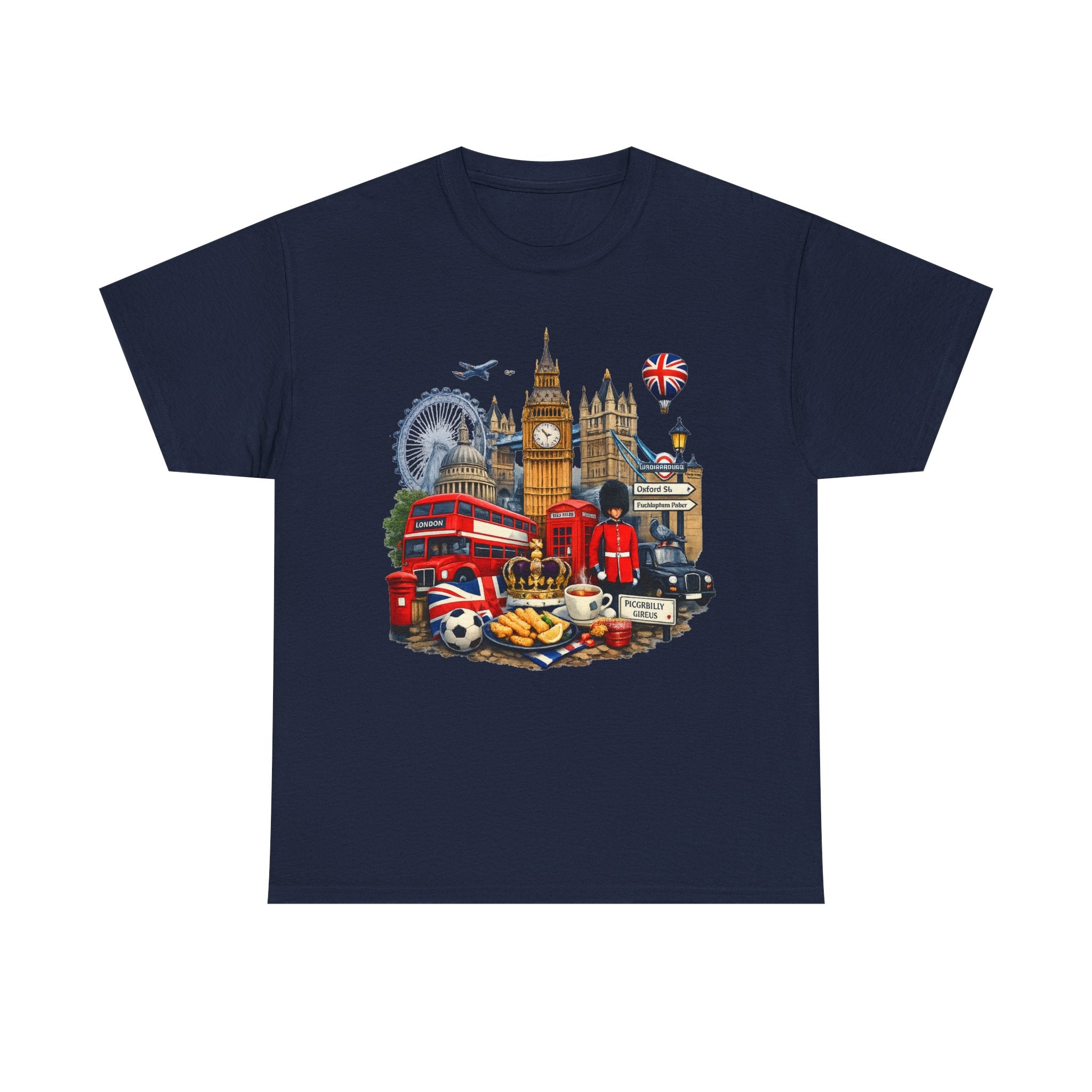 London Landmarks T‑Shirt — British Icons Collage Tee