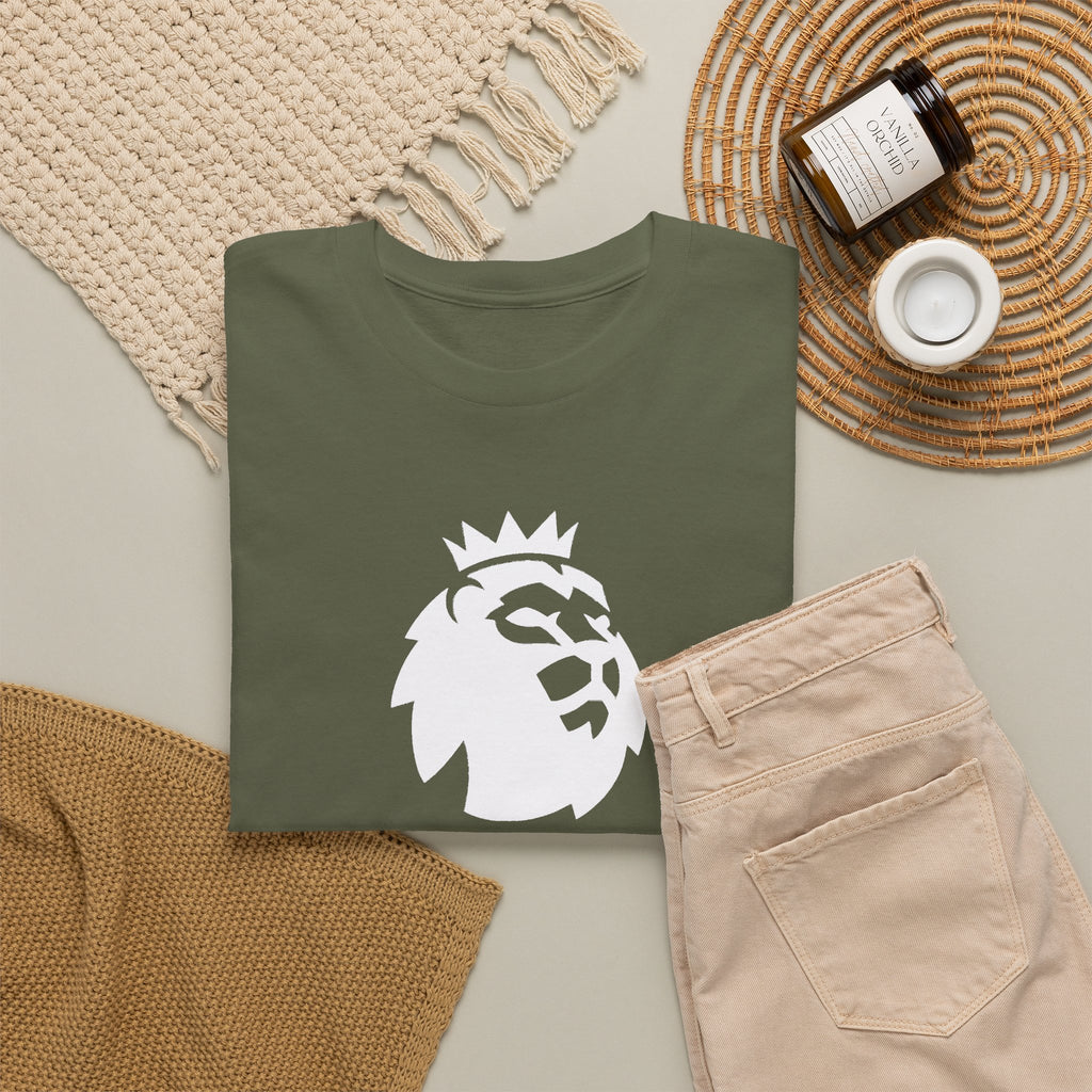 Premier League Corrupt Lion Cotton Tee — Satirical Graphic T-Shirt