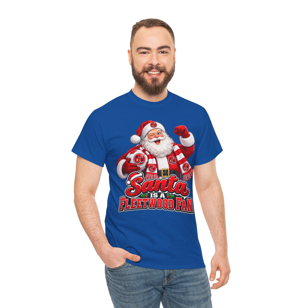 Santa Is a Fleetwood Fan Cotton T-Shirt
