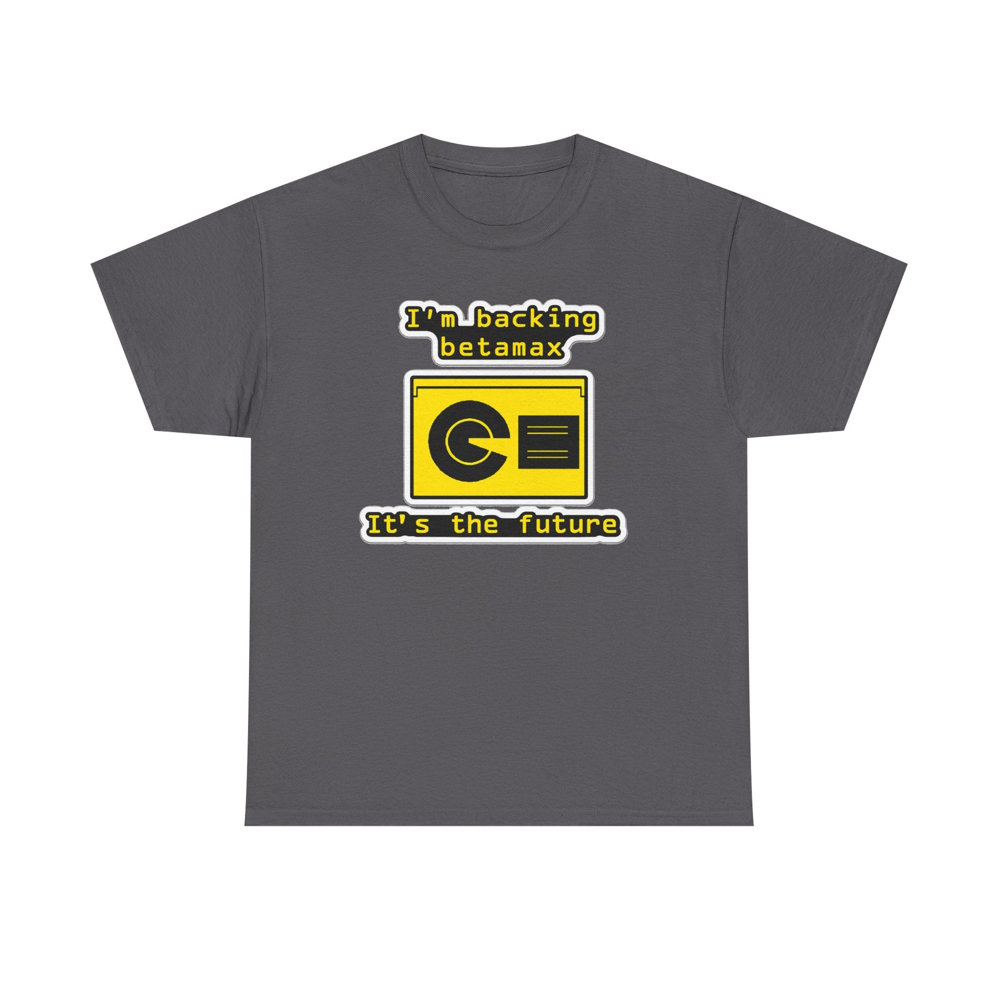 Betamax Retro Tee — "I’m backing betamax, it’s the future" Vintage Cassette T-Shirt