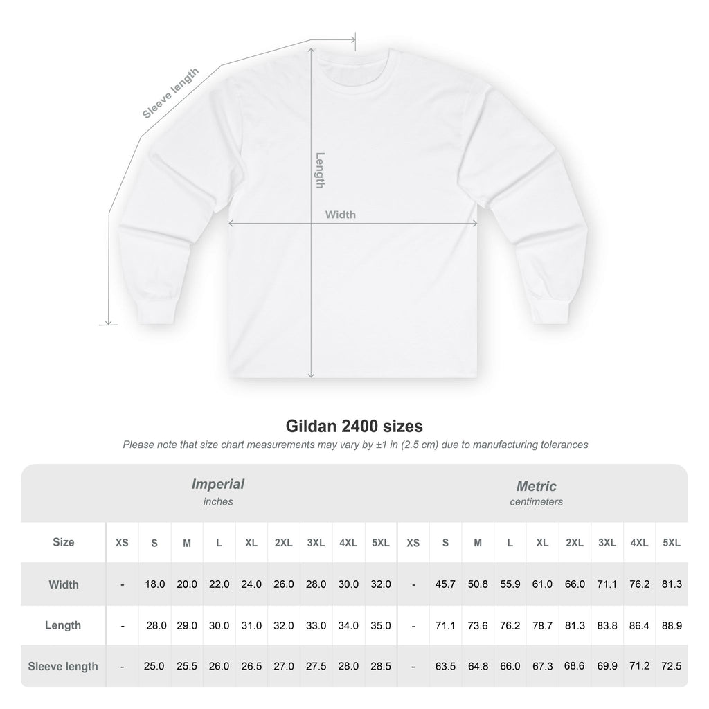 Ghost Flame Long Sleeve Tee — Spooky Blue Spirit Graphic
