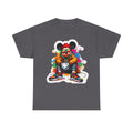 Streetwear Mouse Graphic Tee — Colorful Urban Hip-Hop Cartoon Shirt