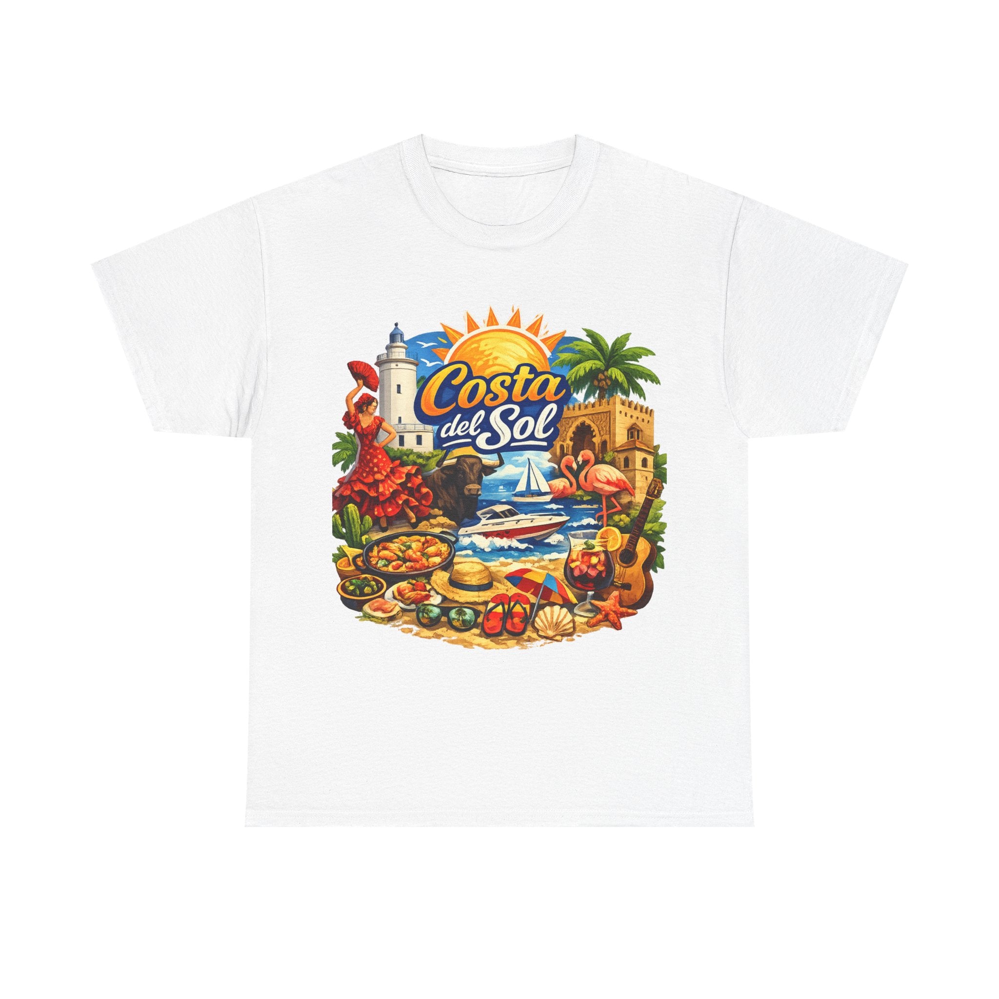 Costa del Sol Beach T-Shirt — Vintage Tropical Vacation Tee