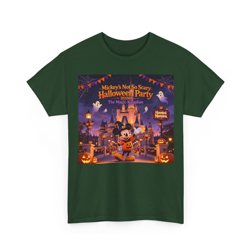 Halloween Mickey T-Shirt — "Not So Scary Halloween Party" Castle Graphic Tee