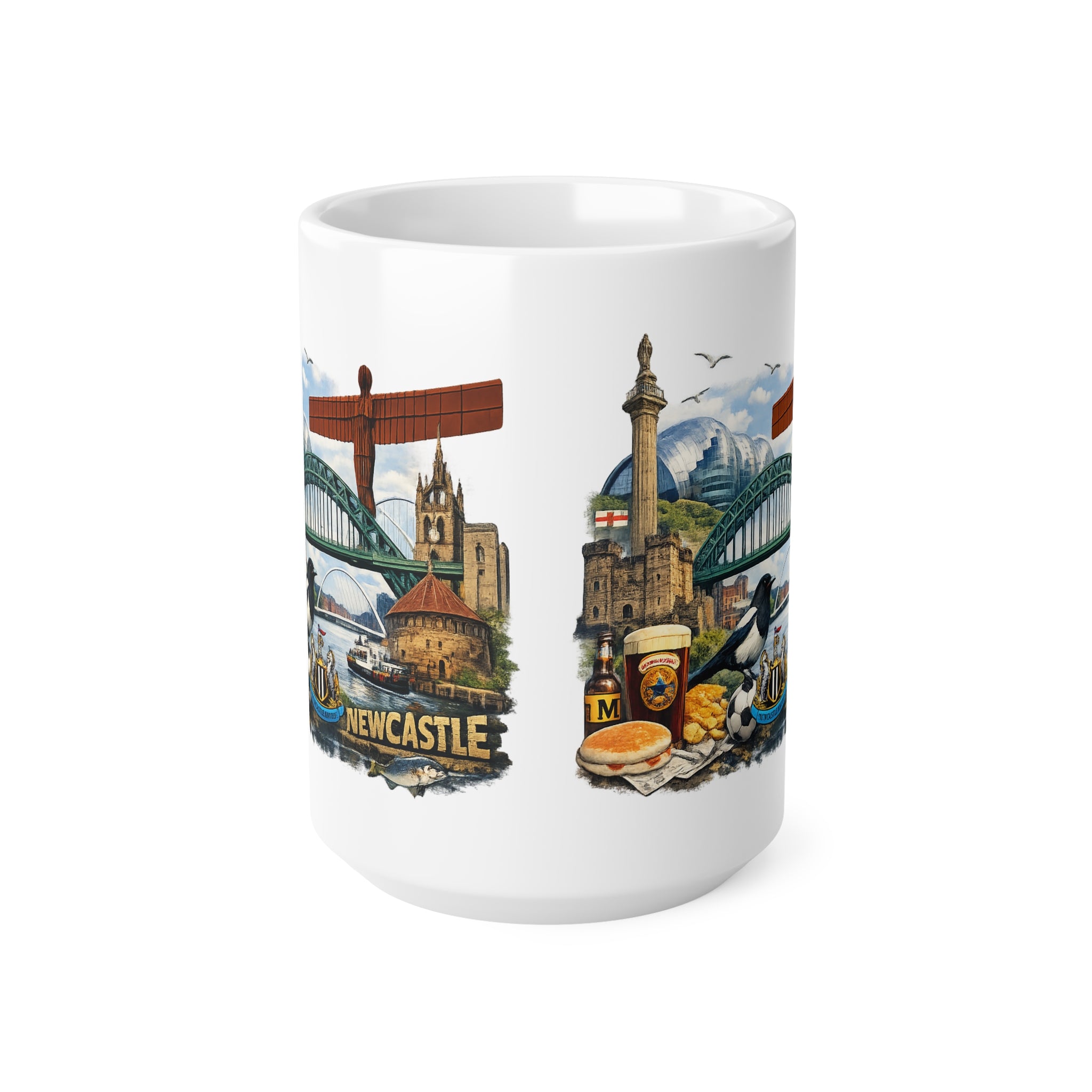 Newcastle Landmark Ceramic Coffee Mug — 11oz & 15oz Travel Souvenir