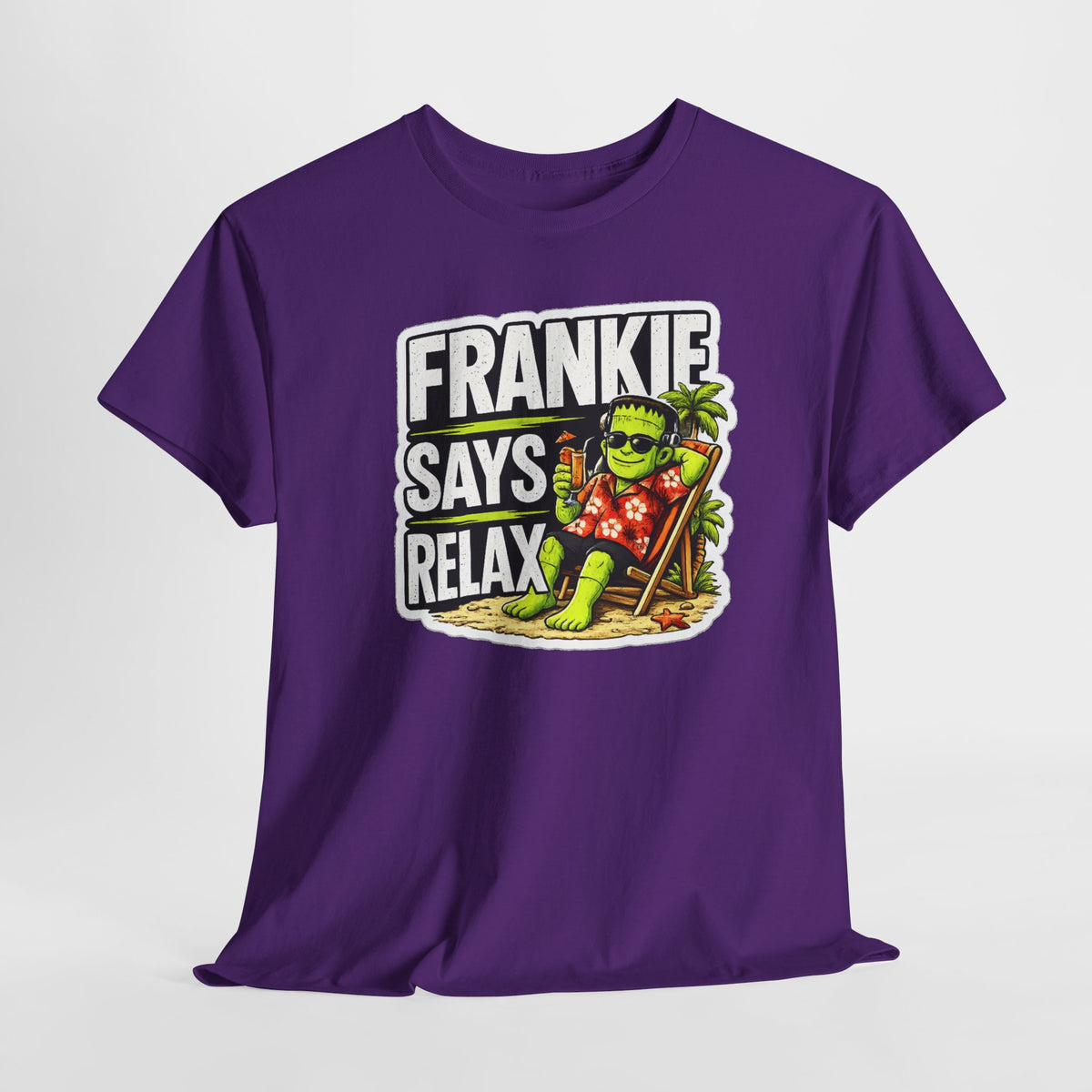 Frankie Says Relax Funny Graphic Cotton T-Shirt