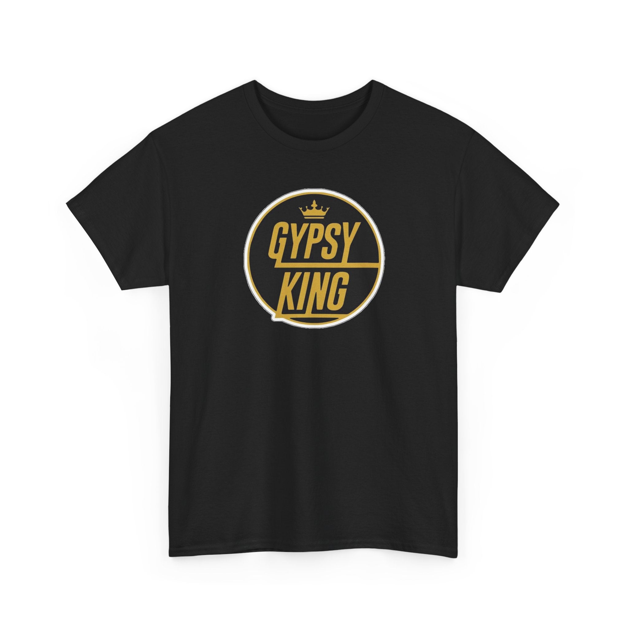 Gypsy King Graphic Tee — Retro Black & Gold Crown Logo T‑Shirt