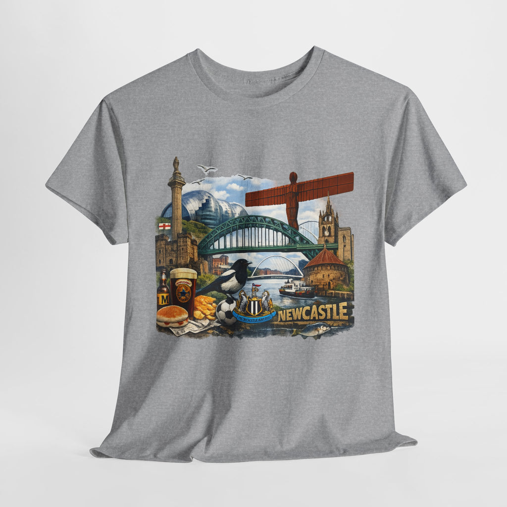 Newcastle Upon Tyne Landmark Tee — Vintage Cityscape T-Shirt